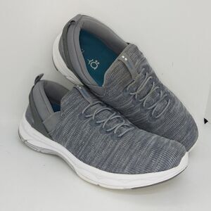 Ryka Bungee Womens Pre-owned Gray Slip-on Casual Knit Sneakers - sz. 7 1/2W